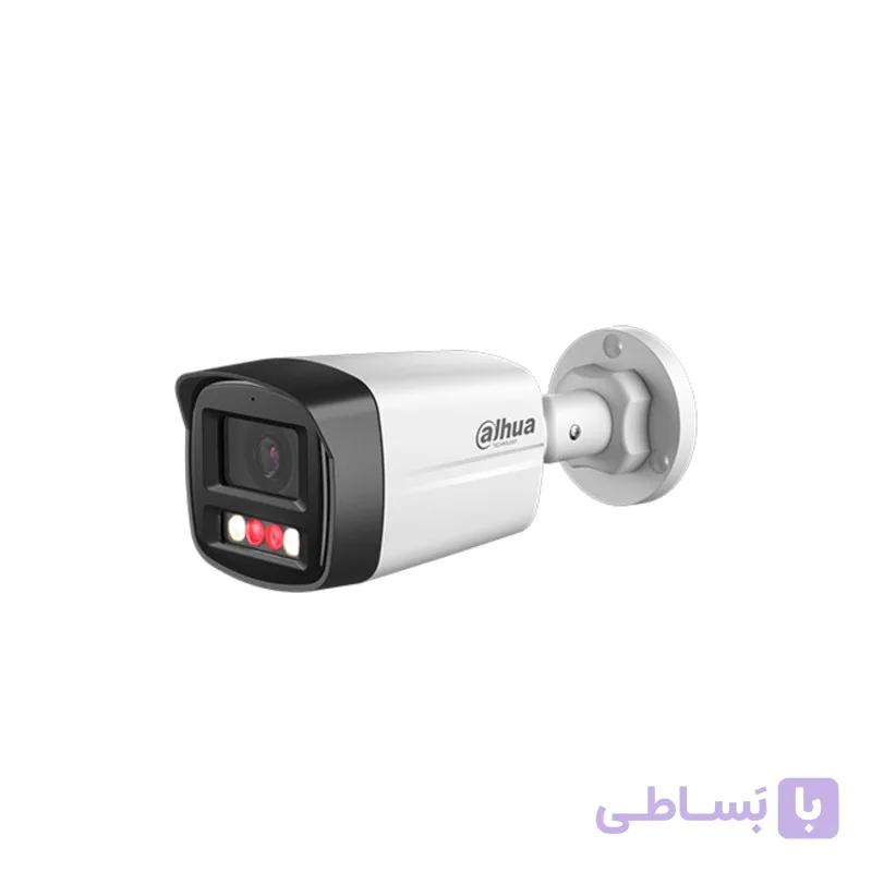 دوربین مداربسته بولت تحت شبکه داهوا مدل DH-IPC-HFW1239TL1-A-IL با حسگر 2 مگاپیکسل، لنز ثابت 3.6 میلی‌متری، دید در شب رنگی تا 30 متر، میکروفون داخلی، استاندارد IP67 و پشتیبانی از PoE