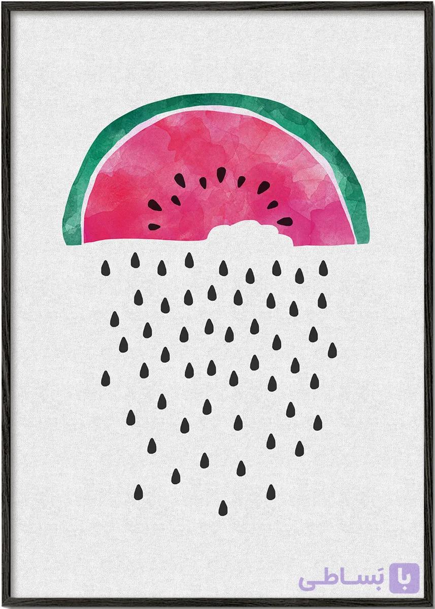 تابلو دکوراتیو باران دانه‌های هندوانه – Watermelon rain — تصویر 1