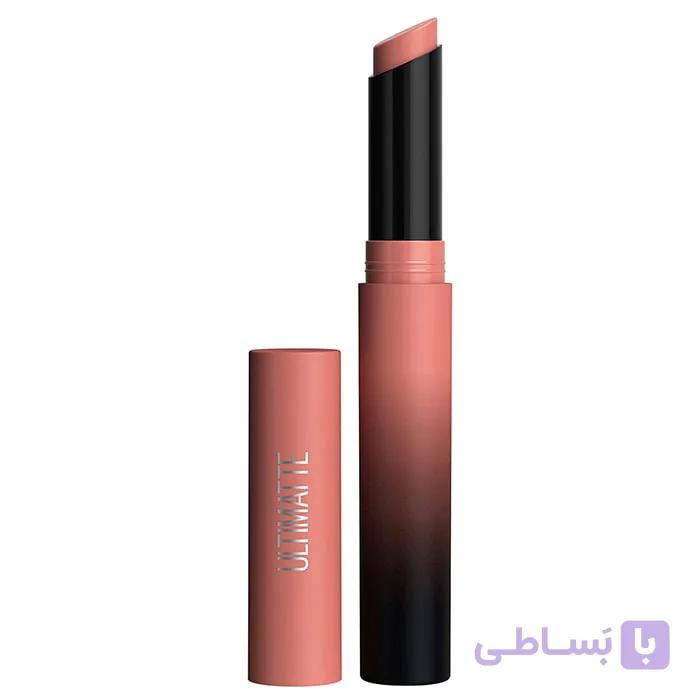 رژ لب استیکی مات میبلین رنگ More Ruff 699Matthelin More Ruff 699 Color Lipstick
