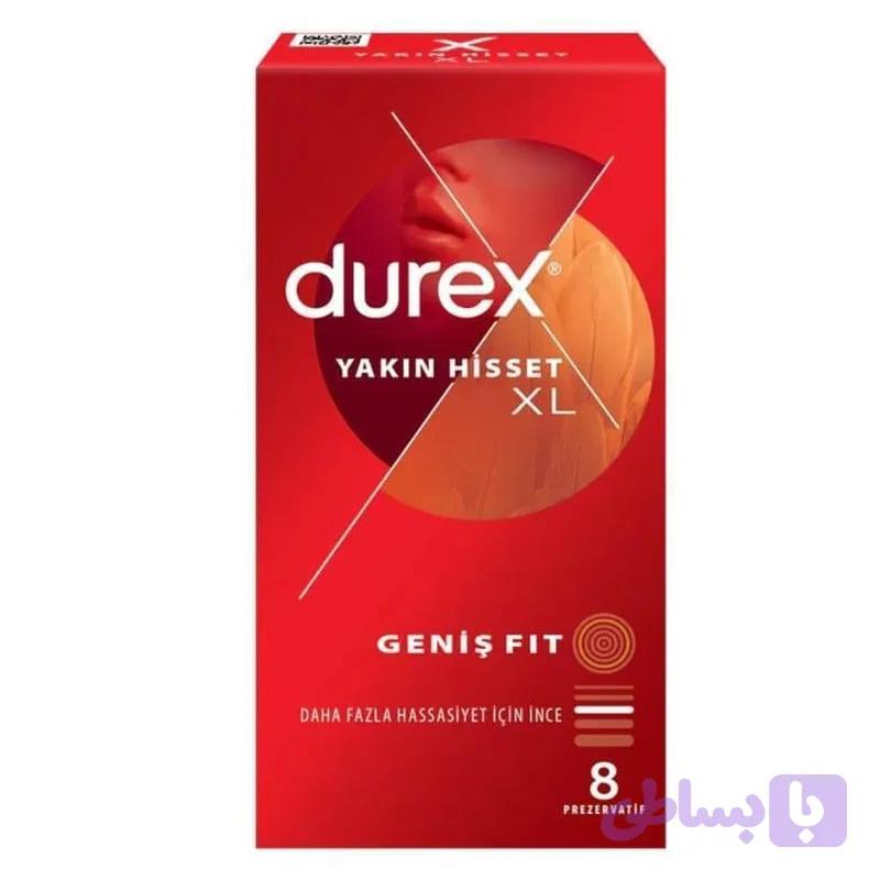 کاندوم دورکس مدل YAKIN HISSET XL بسته 8 عددی
