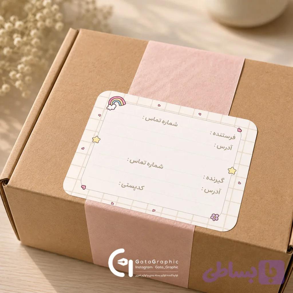 لیبل پستی خطی بسته 20 عددی — تصویر 1