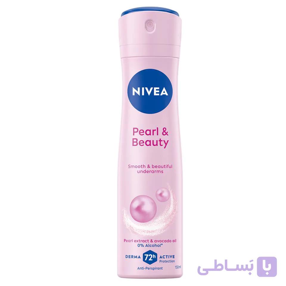 اسپری ضدتعریق زنانه نیوآ Pearl & Beauty (Black Pearl) حجم 150 میلی‌لیتر