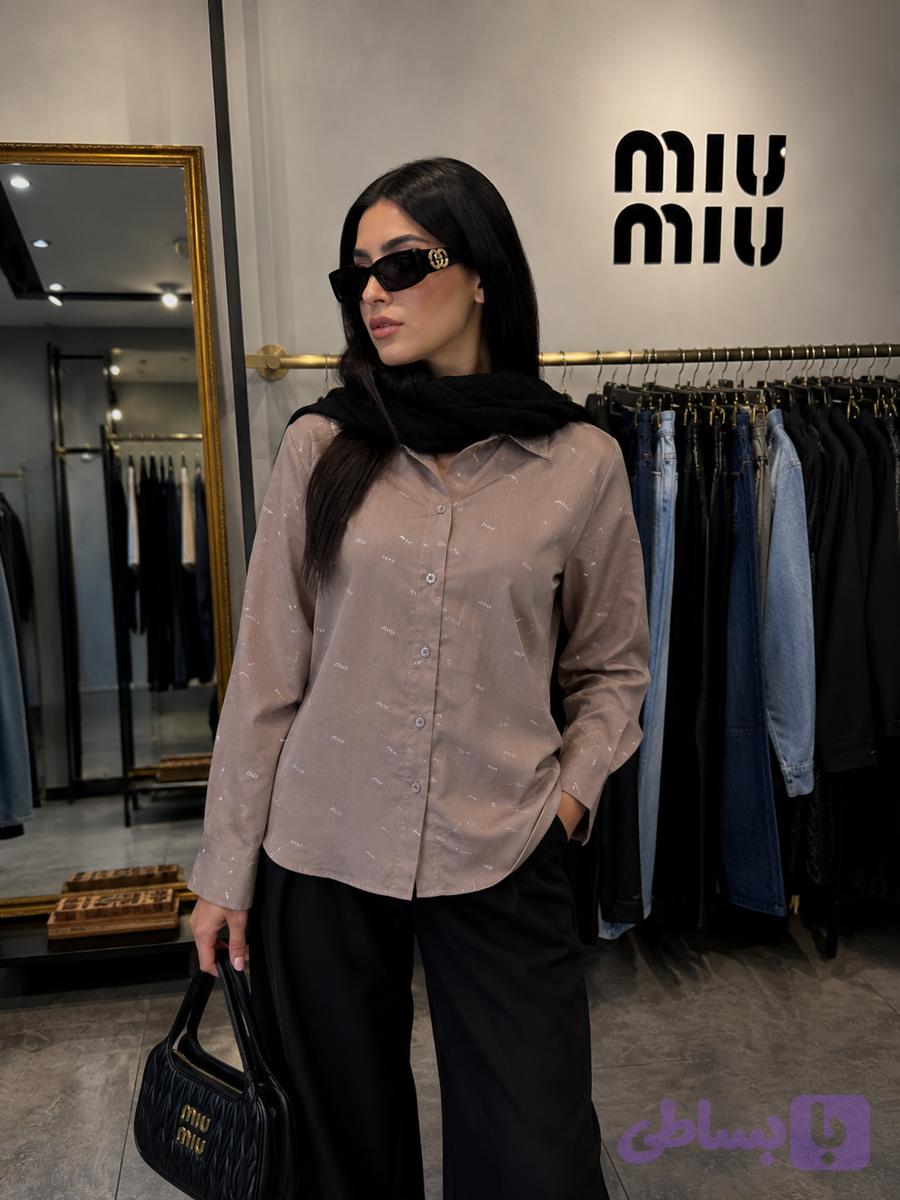 شومیز برند miu miu ترک فری سایز کد 1112