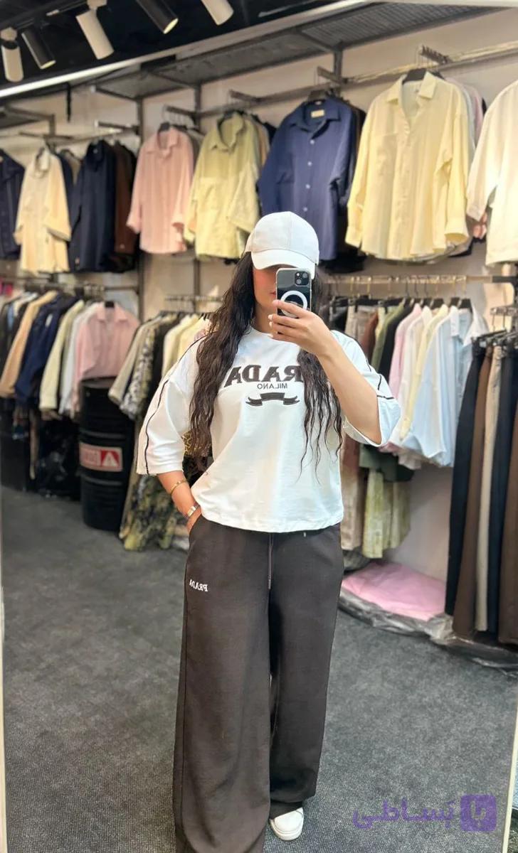 ست تیشرت و شلوار مارک Prada فری سایزکد 2080