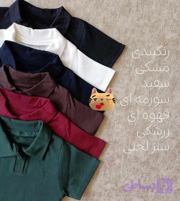 پلوشرت زنانه یقه یک رنگ ترند این روزا فری سایز تا42