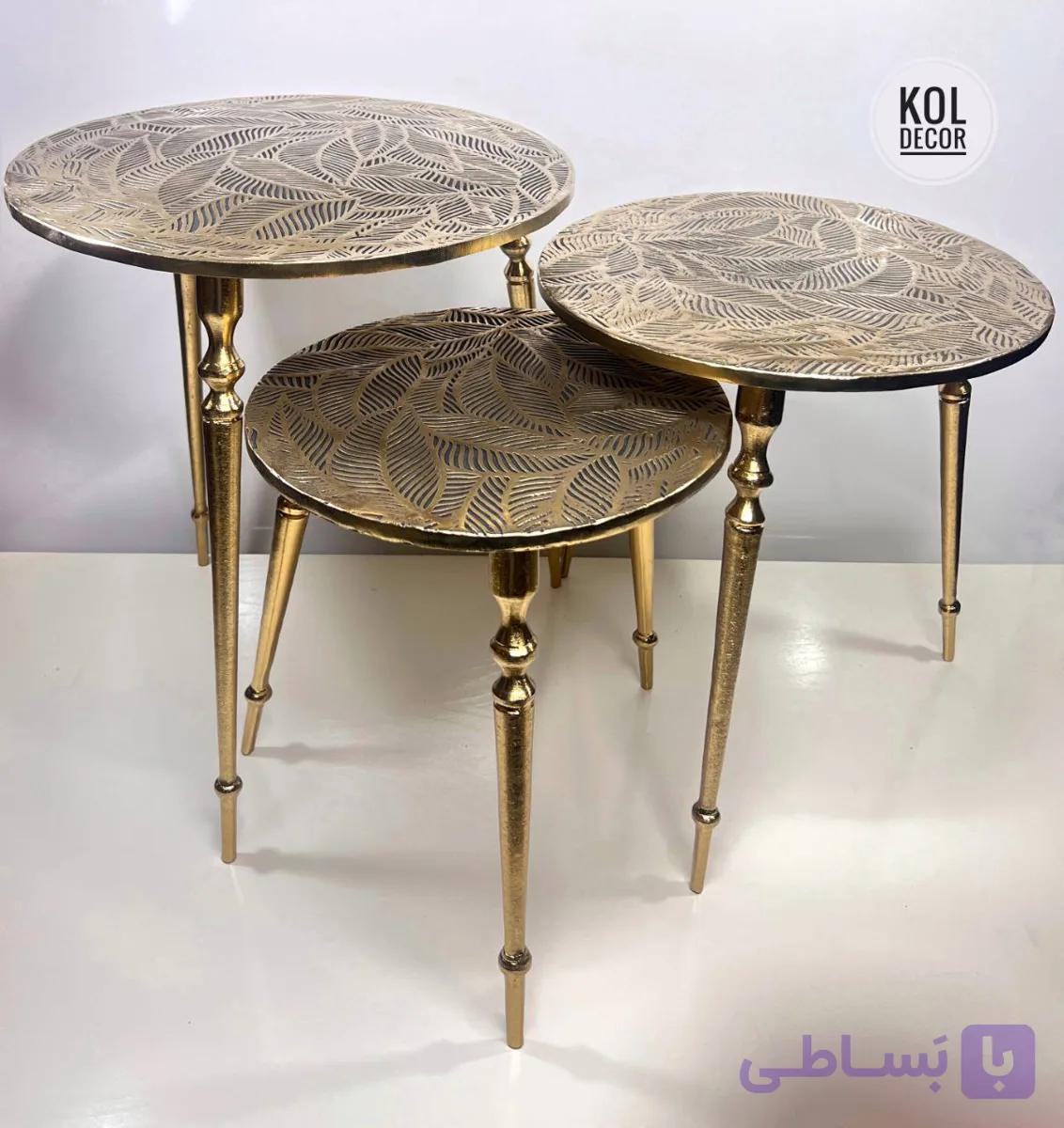 میز عسلی طرح برگ فورتیک — تصویر 1