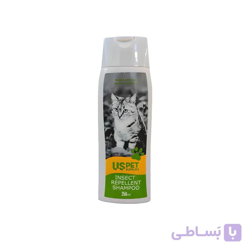 شامپو گربه ضد کک و کنه ۲۵۰ میل یو اس پت