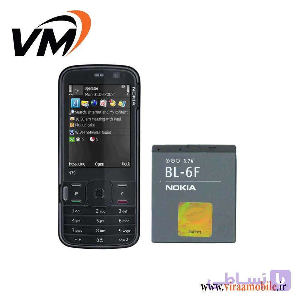 باتری اصلی نوکیا Nokia N79 مدل BL-6F — تصویر 1