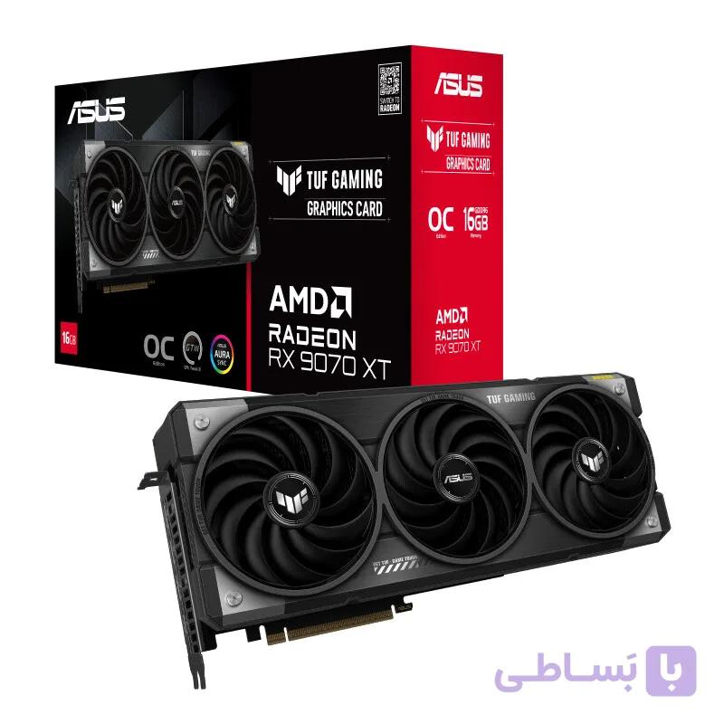 کارت گرافیک ASUS TUF Gaming Radeon RX 9070 XT OC Edition 16GB GDDR6 256Bit — تصویر 1