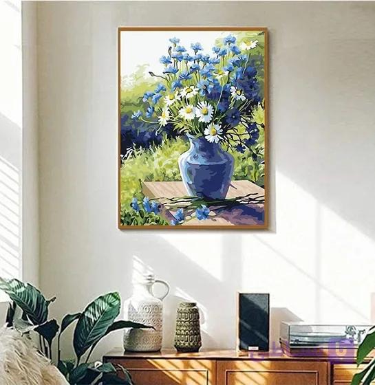 تابلو نقاشی رنگ‌آمیزی بر اساس شماره روی بوم 30×40