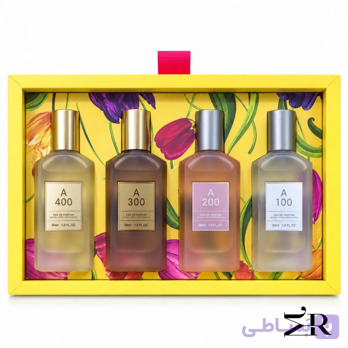 ست ۴ عددی عطر ادکلن زنانه شانویر | مدل Secret Paradise II A100 A200 A300 A400 — تصویر 1