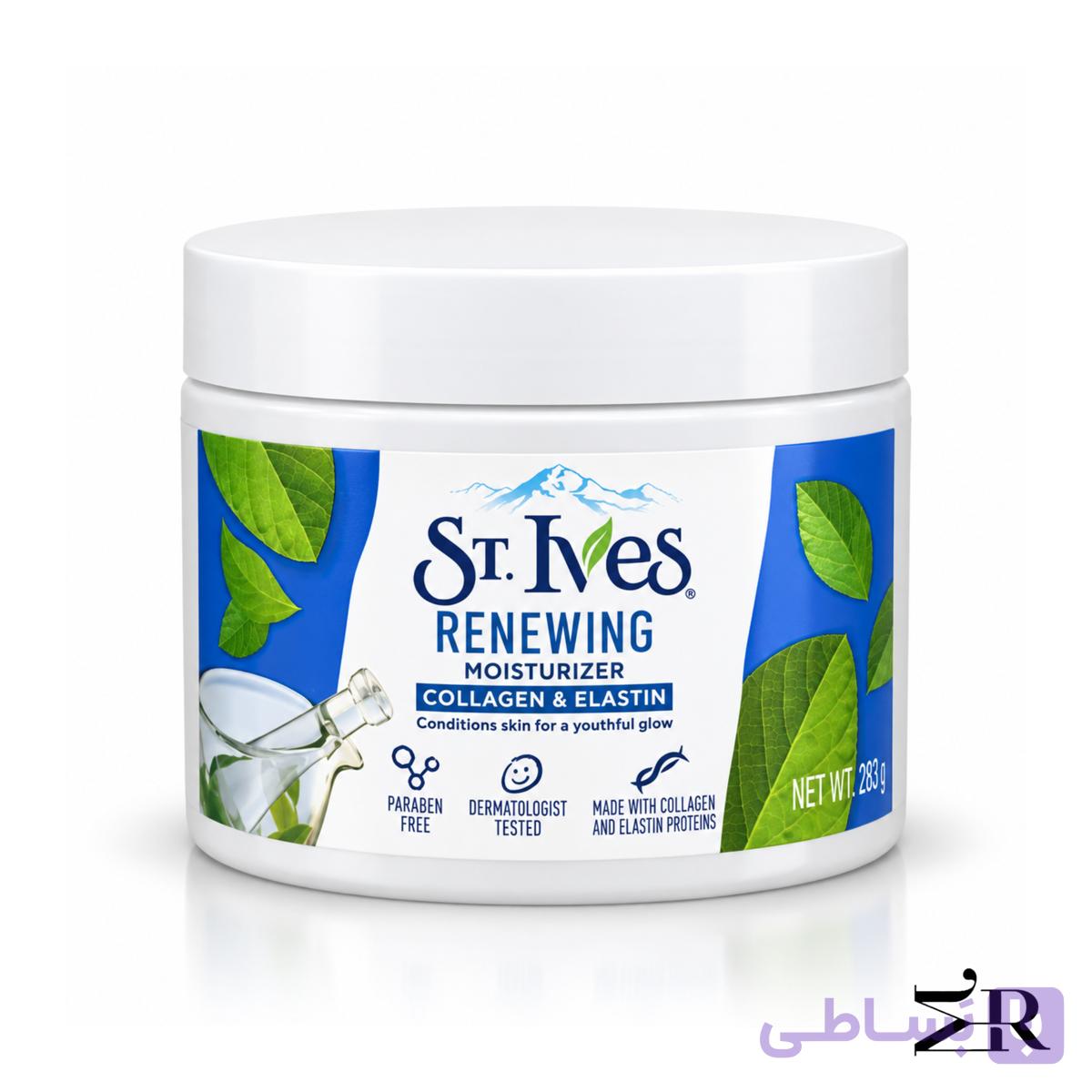 کرم مرطوب کننده کلاژن و الاستین سنت ایوز | St. Ives Renewing Moisturizer Collagen &amp; Elastin | گرم 283 — تصویر 1