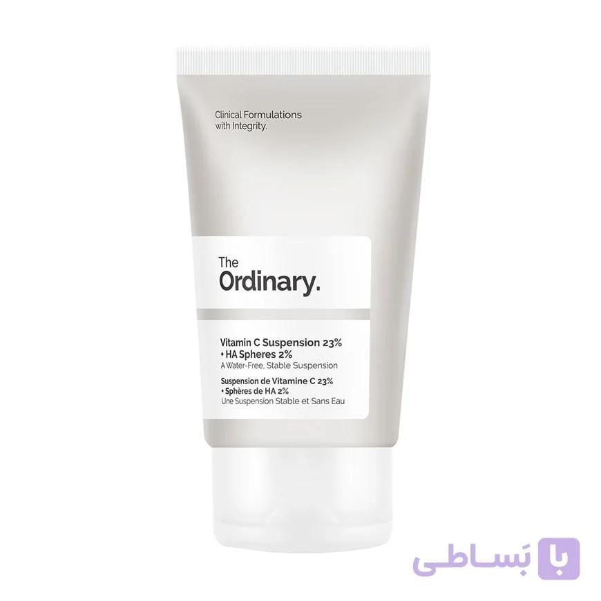 کرم ویتامین C اوردینری ۲۳٪ + هیالورونیک اسید Vitamin C Suspension 23% + HA Spheres 2% - فروشگاه محصولات اوردینری