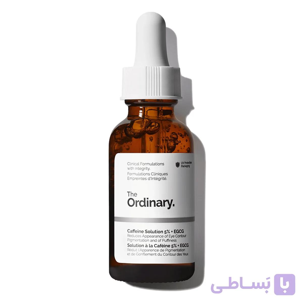 سرم دور چشم کافئین ۵٪ + EGCG اوردینری ضد پف و تیرگی ۳۰ میلی‌لیتر - فروشگاه محصولات اوردینری