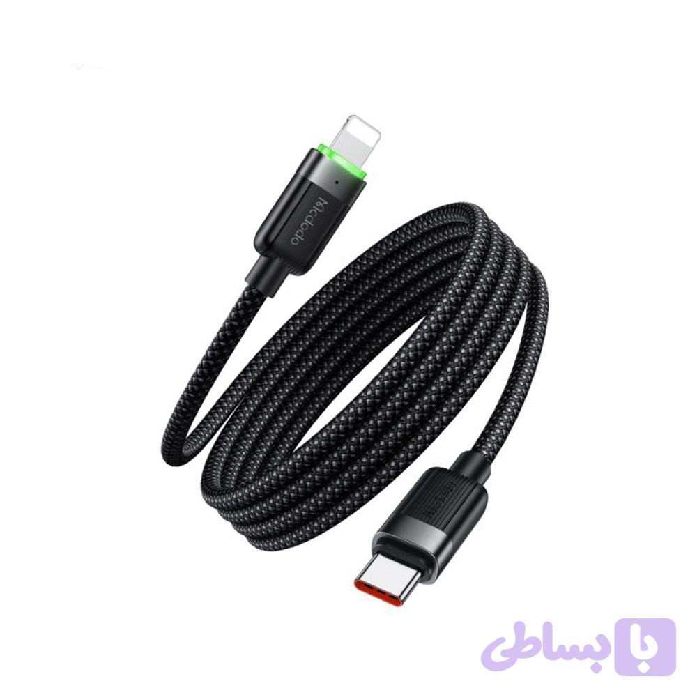کابل شارژ تایپ سی به لایتنینگ 36 وات مگنتی مک دودو مدل CA-2010 طول 1.2متر — تصویر 1