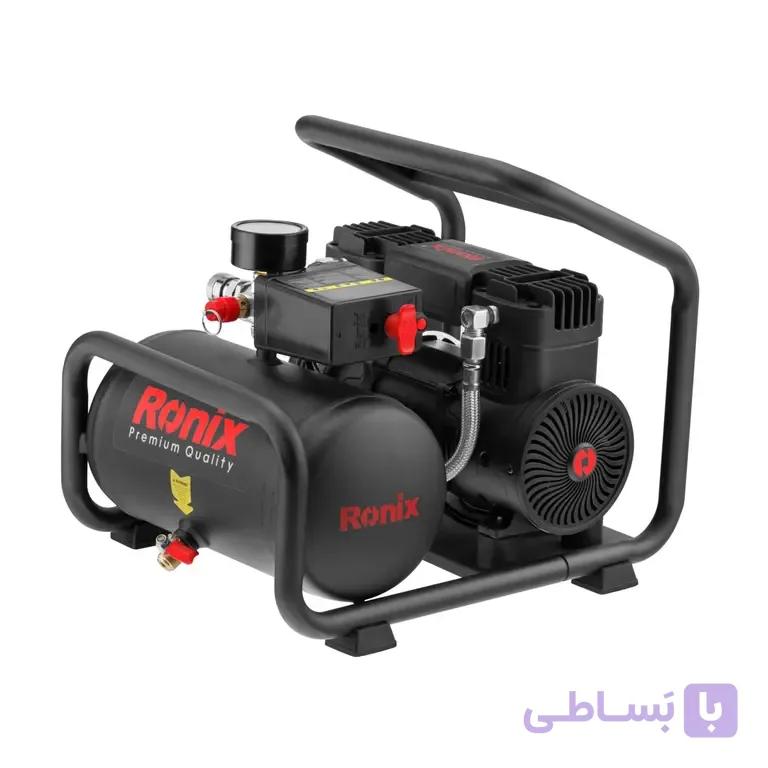 کمپرسور هوا رونیکس مدل RC-0613 ظرفیت ۶ لیتر بدون روغن بی‌صدا