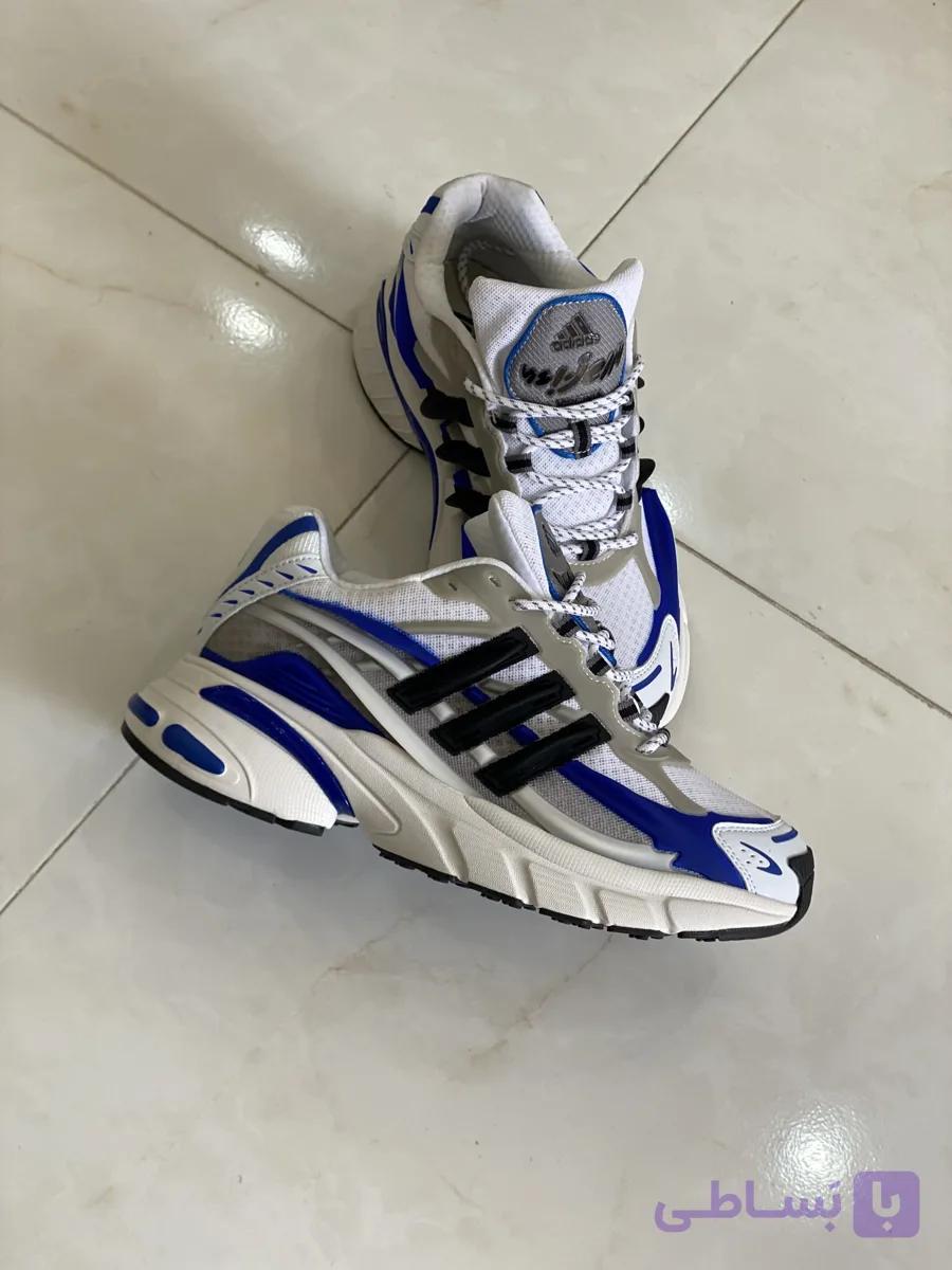 کتونی آدیداس اسپرت سفید آبی | eeAdidas WhiteBlu — تصویر 1