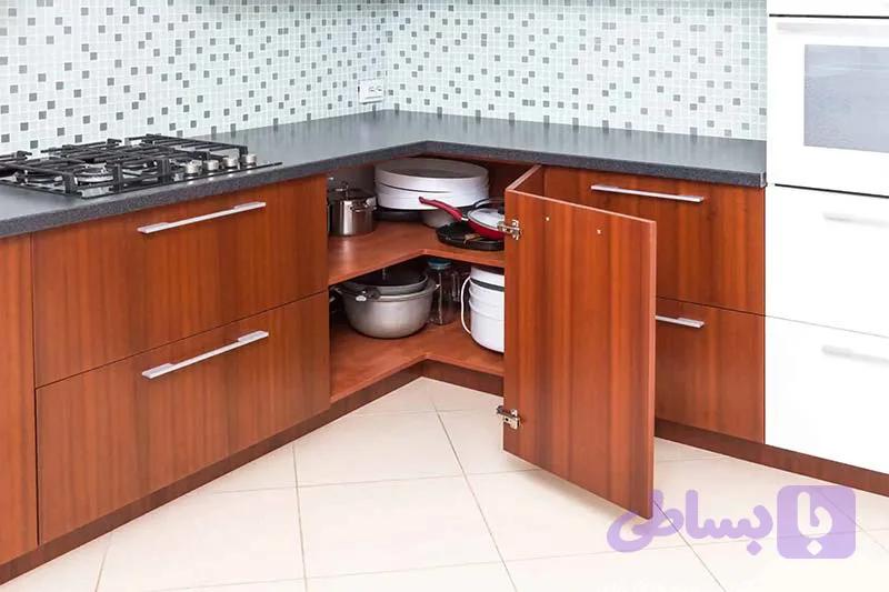 کابینت کنج دیواری و چرخشی — تصویر 1