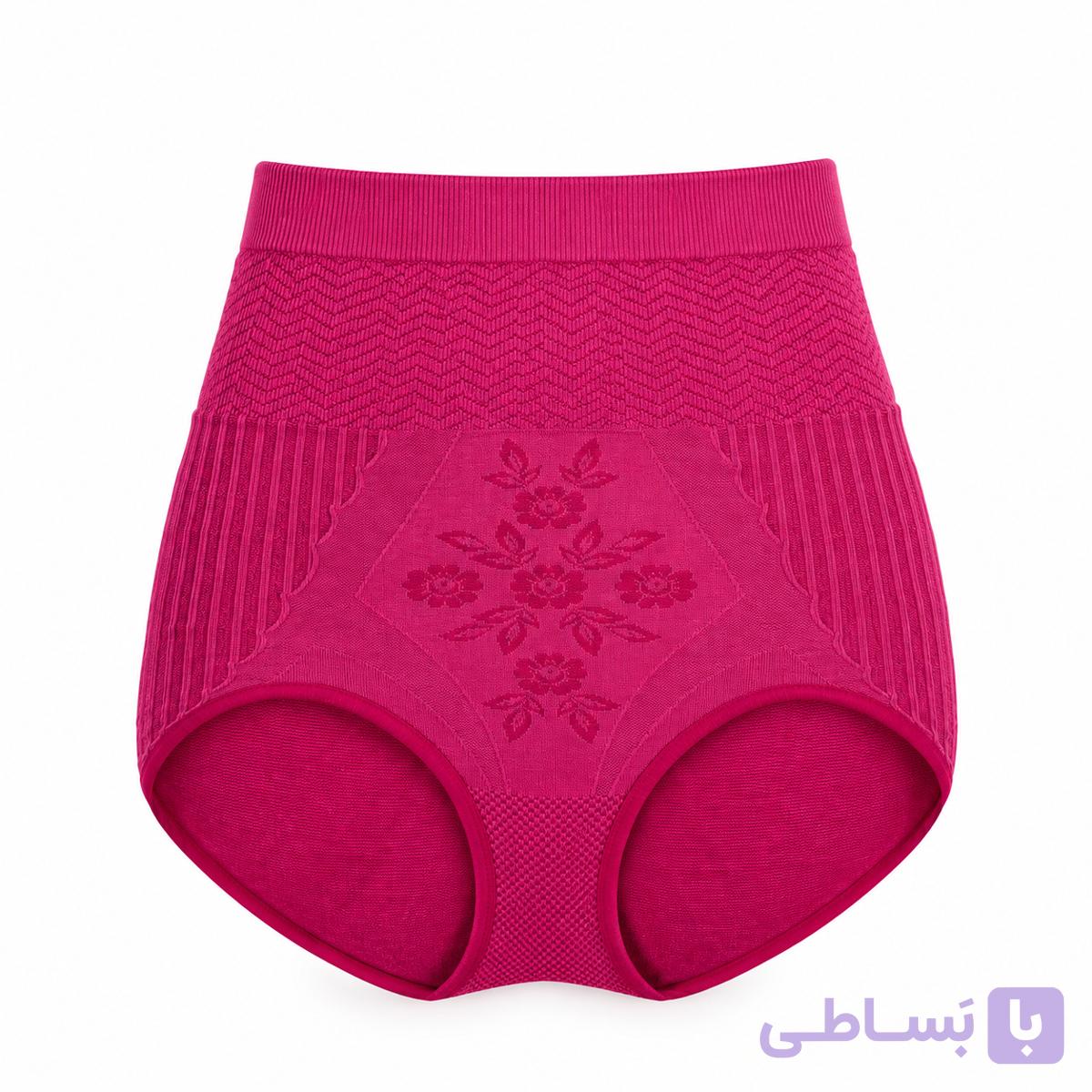 شورت گنی کمر بلند طرحدار زنانه
