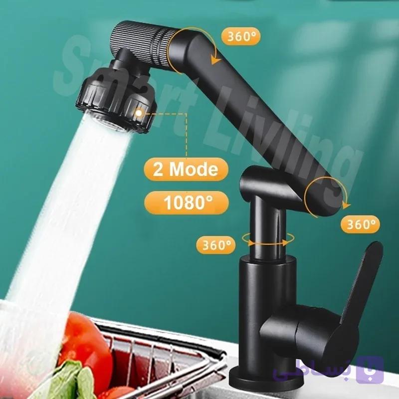 شیر روشویی تلسکوپی و چرخش ۳۶۰ درجه برند (هوادیائو) مدل HD-408 — تصویر 1