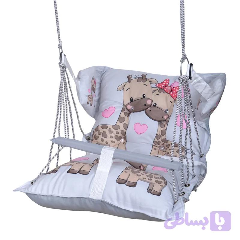 تاب کودک مدل زرافه مهربون (پارچه مخمل 12 طنابه)