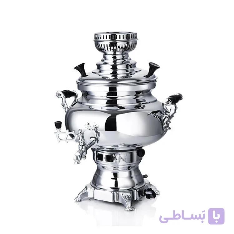 سماور گازی اتوماتیک عالی نسب مدل سیمینه 5 لیتری | ارتفاع 40 سانتی‌متر