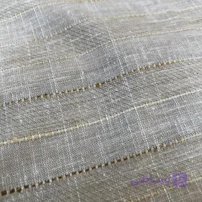 پارچه لینن نچرال هندی لمه دار رنگ کرم کد 2836 — تصویر 1