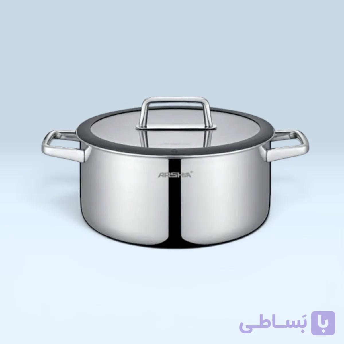 قابلمه تک استیل نچسب  کف لیزری عرشیا