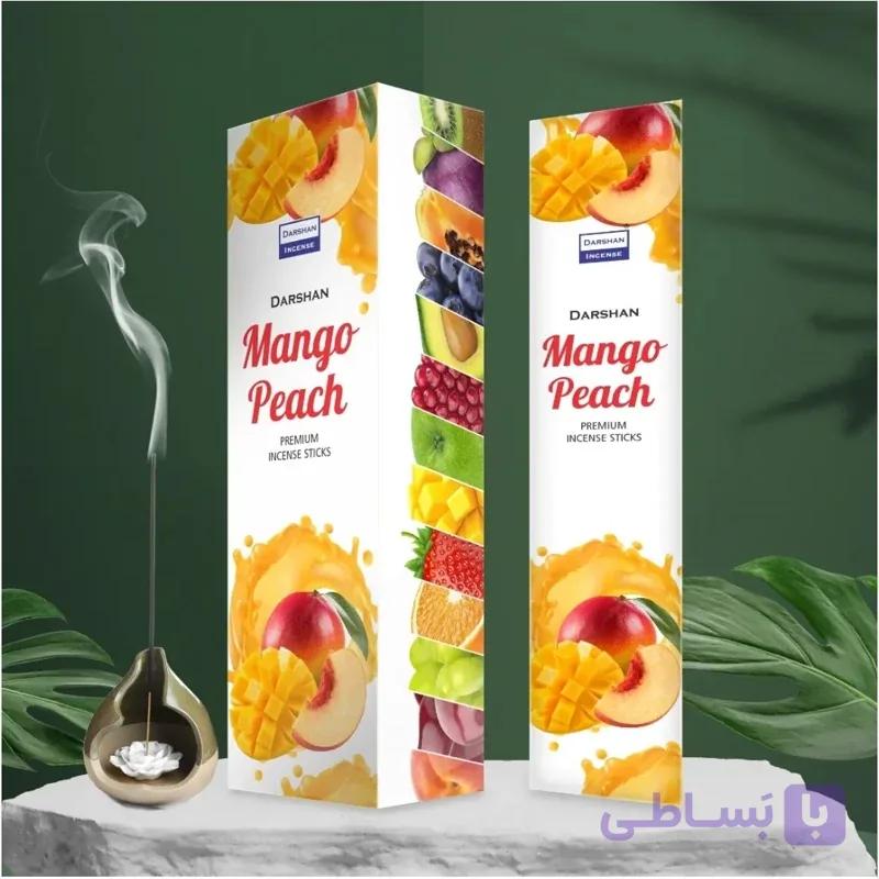 عود خوشبوکننده رایحه انبه هلو(Mango Peach) برند دارشان( Darshan)