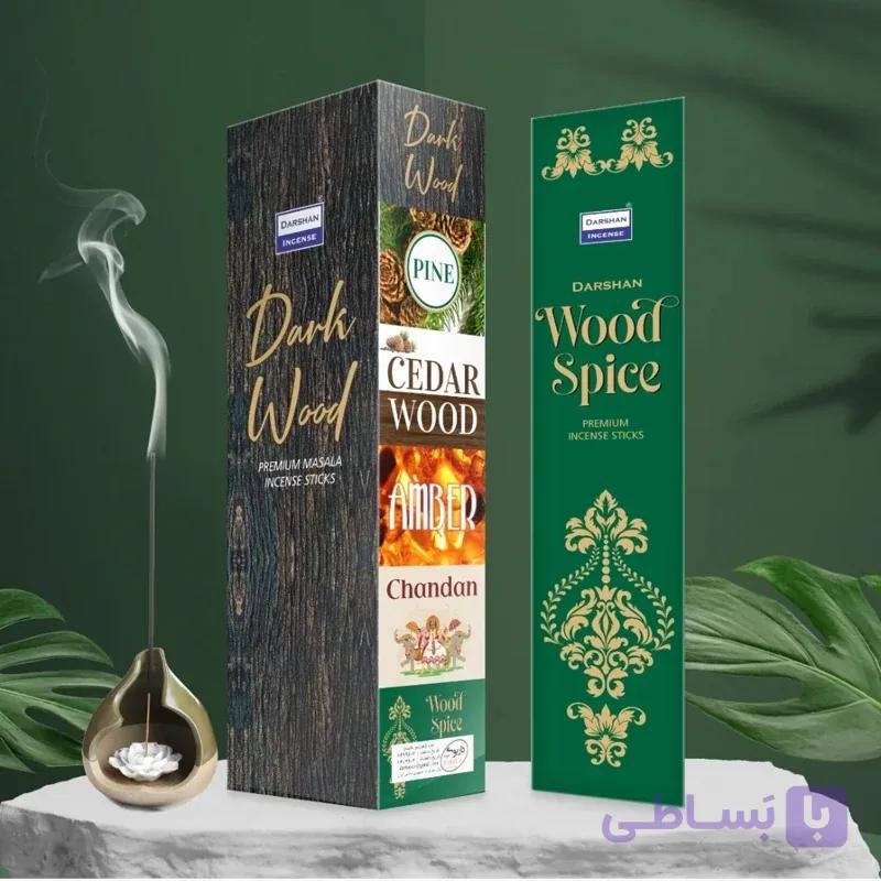 عود خوشبوکننده رایحه وود اسپایس(Wood Spice ) برند دارشان( Darshan)