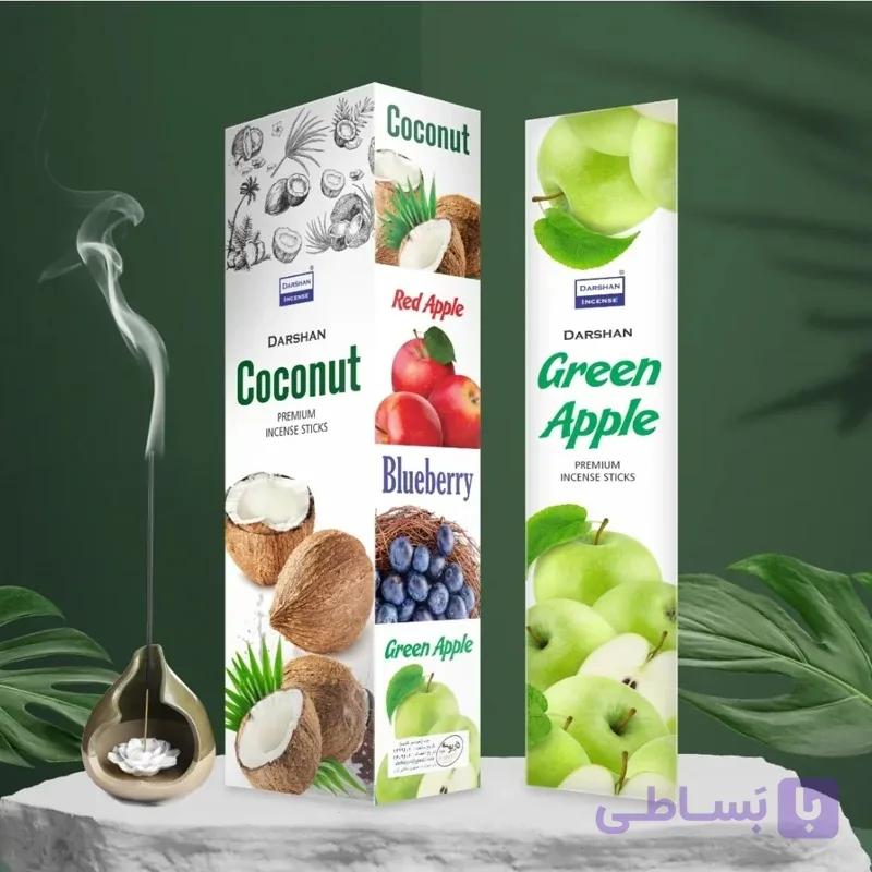 عود خوشبوکننده رایحه سیب سبز(Green Apple) برند دارشان( Darshan)