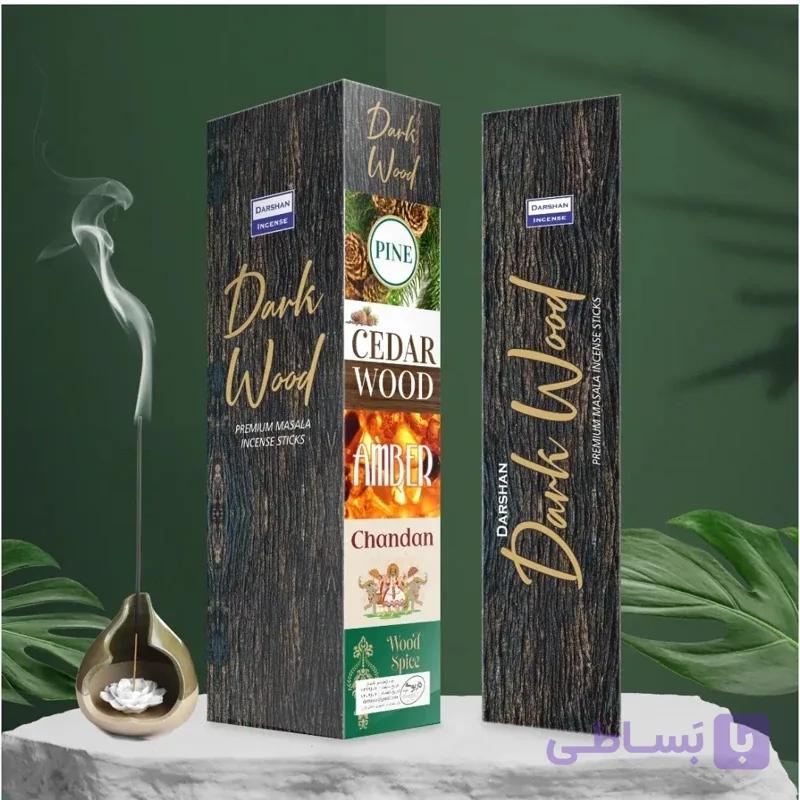 عود خوشبوکننده رایحه دارک وود(Dark Wood) برند دارشان( Darshan)
