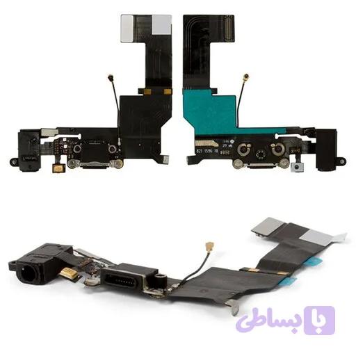 فلت شارژ آیفون ۵s مشکی | Flat Charge iPhone 5s Black