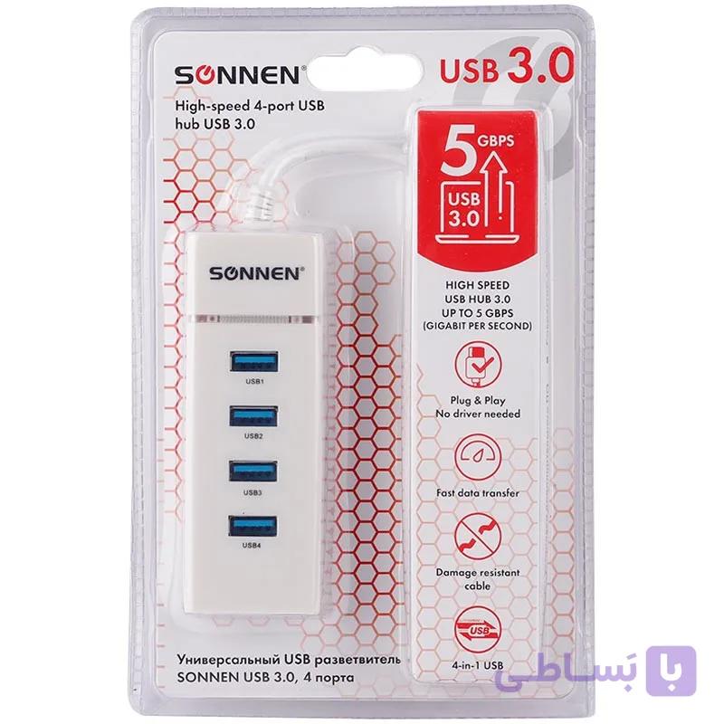 هاب 4 پورت USB 3.0 سونن — تصویر 1