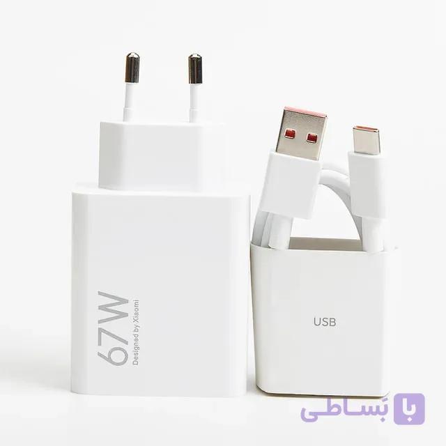 کابل و شارژر شیائومی ردمی نوت ۱۲ پرو 5g فایوجی ۱۲ لایت و ۱۲ Speed مدل ۶۷وات — تصویر 1