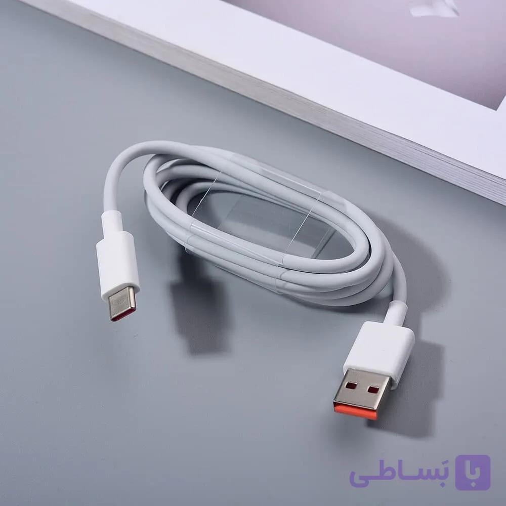 کابل توربو شارژ 33وات شیائومی – 3 آمپر اصلی سرسوکت نارنجی — تصویر 1