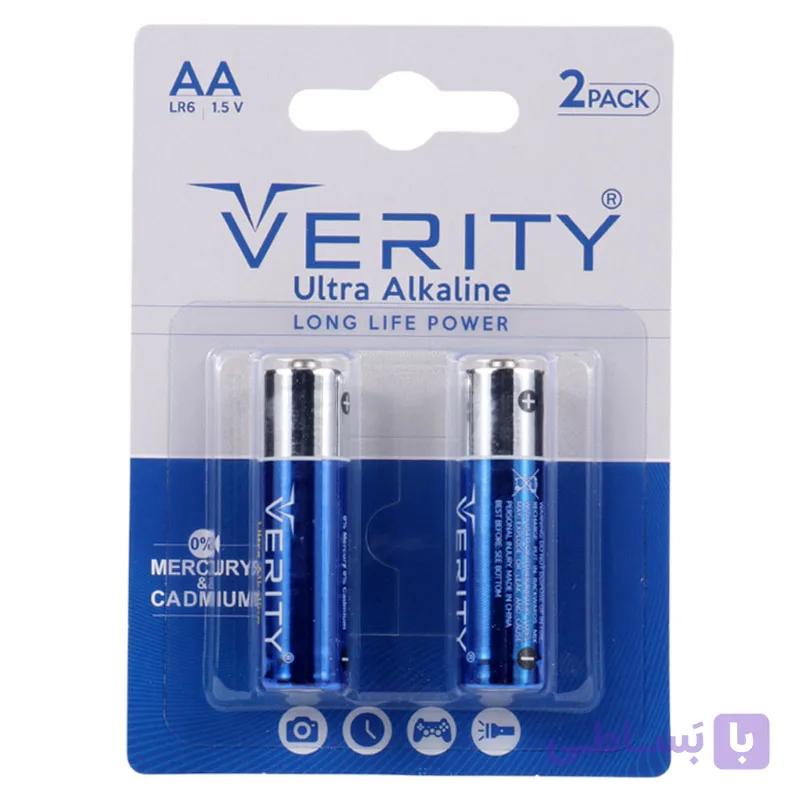 باتری قلمی آلکالاین Verity Ultra Alkaline LR6 1.5V AA پک دو تایی — تصویر 1