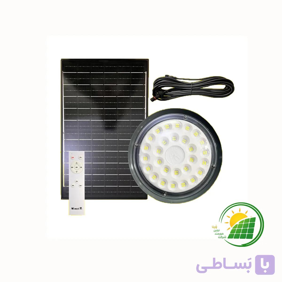 چراغ سوله ای 400 وات خورشیدی مدل IR-V74400