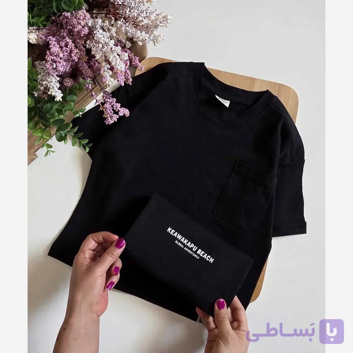 بلوز تک پسرانه و دخترانه مشکی پنبهای سایز 3 تا 10 سال در دو طرح