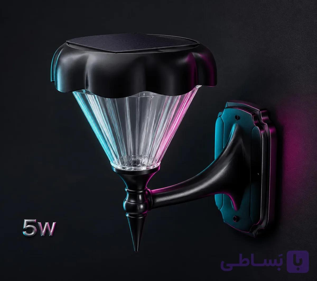 چراغ دیواری خورشیدی مودی 5 وات ( ضدآب)