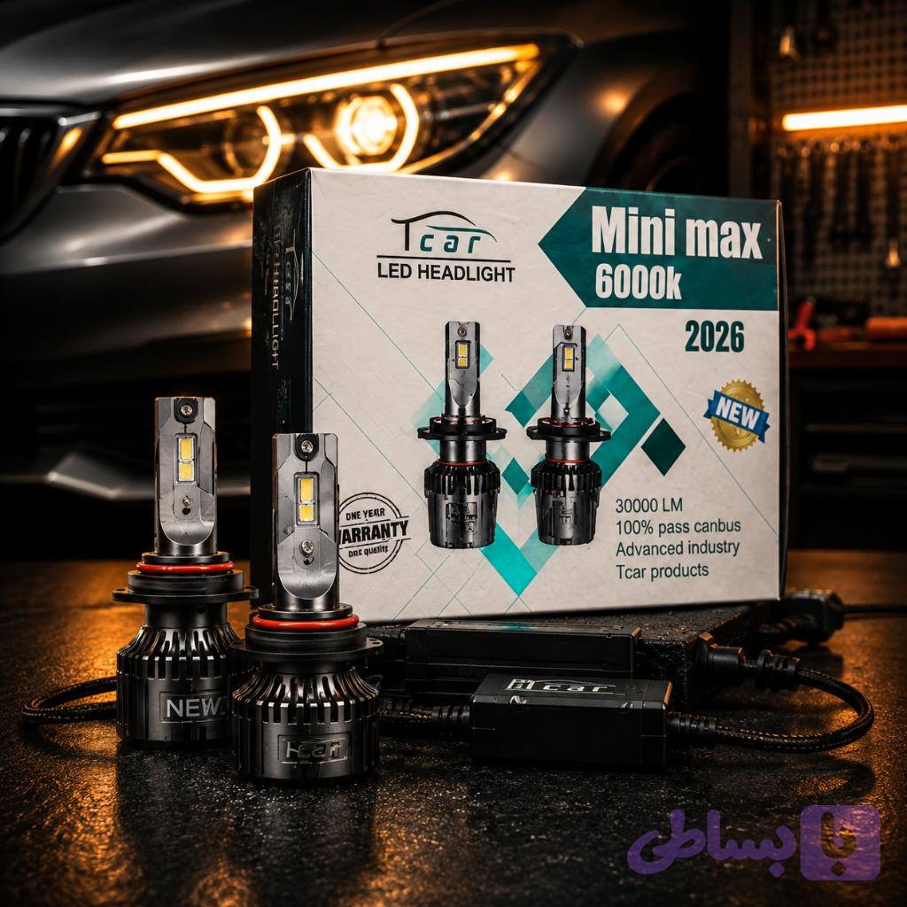 هدلایت تیکار مدلMini Max 2026پایه H7 — تصویر 1