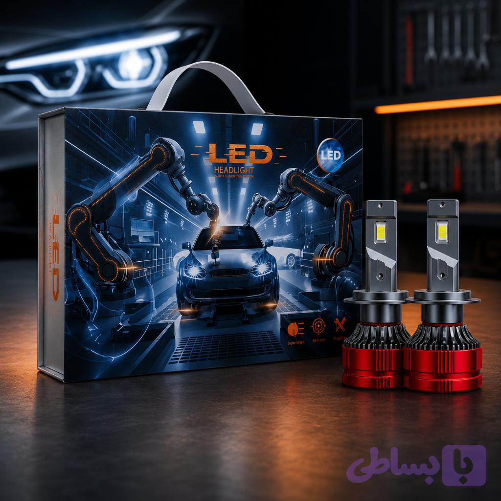 هدلایت تیکار مدلLukas پایه H7سفید یخی — تصویر 1