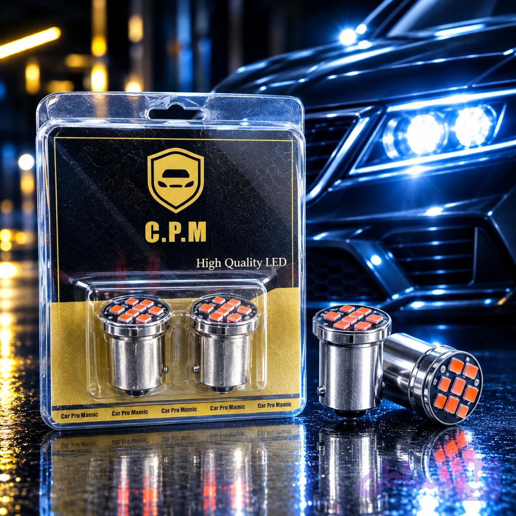 لامپ راهنما عقب CPM سفید یخی دو کنتاک LED — تصویر 1