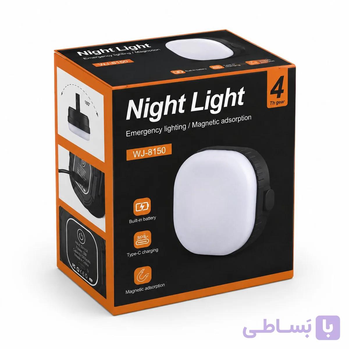 چراغ اضطراری و شب‌خواب مگنتی WJ-8150 — تصویر 1