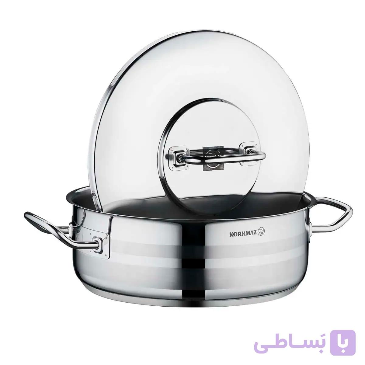 تابه دو دسته استیل کرکماز سری Astra2 سایز 28 مدل A2036 — تصویر 1