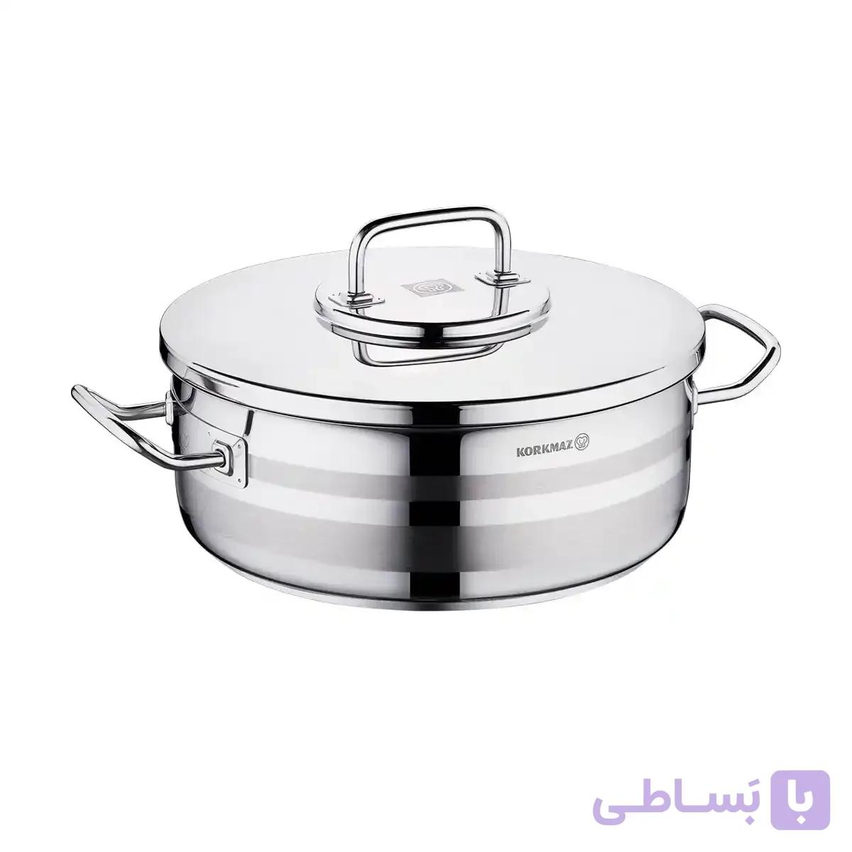 تابه دو دسته استیل کرکماز سری Astra2 سایز 32 مدل A2038 — تصویر 1