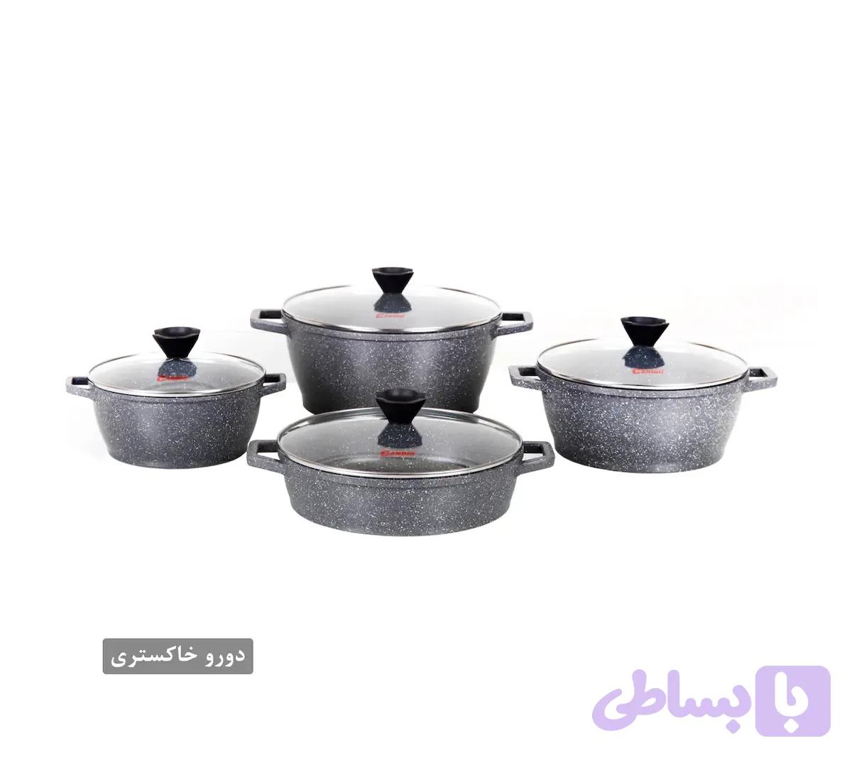 سرویس قابلمه کاندید مدل ورونا ۸ پارچه گرانیتی