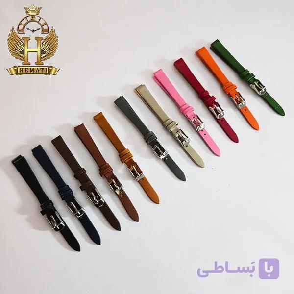 بند چرم طبیعی ساعت مچی ساده بدون دوخت BNCHT201 (سایز 10) — تصویر 1