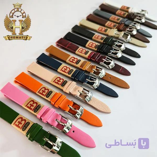 بند چرم طبیعی ساعت مچی ساده بدون دوخت BNCHT203 (سایز 14) — تصویر 1