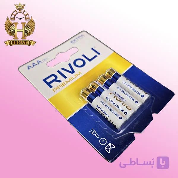 باتری نیم قلمی ریوولی پریمیوم RIVOLI PREMIUM EXTR HEAVY DUTY AAA (کارت 2 عددی) — تصویر 1